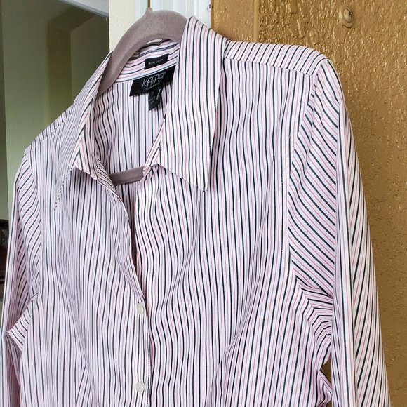 Kasper Women's Long Sleeve Button-down, Collared Shirt Sz 12 - Picture 10 of 13